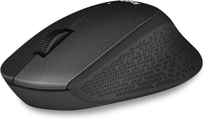 M330 Silent Plus Wireless Mouse, 2.4Ghz With Usb Nano Receiver, 1000 Dpi Optical Tracking, 2-Year Battery Life, Compatible With Pc, Mac, Laptop, Chromebook - Black