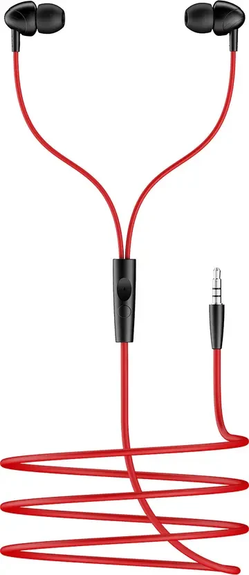 211,10mm Drivers, Signature Sound, In-Line Mic Wired Earphones Bluetooth  (Raging Black, In the Ear)