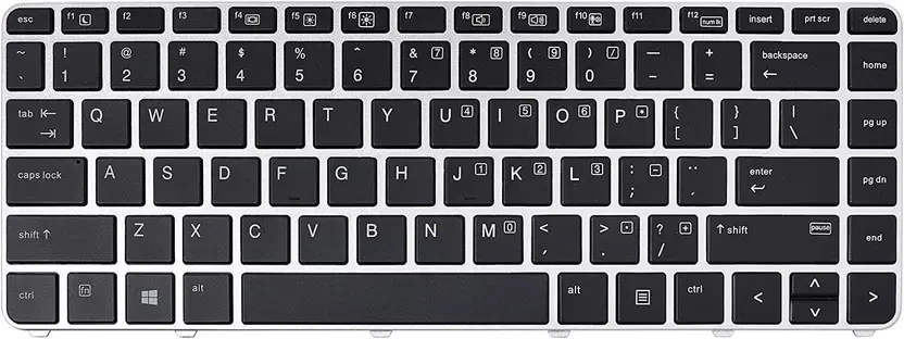 Without Mouse Pointer Internal Laptop-size Laptop Keyboard Compatible with Desktop, Laptop, Mac  (Silver)