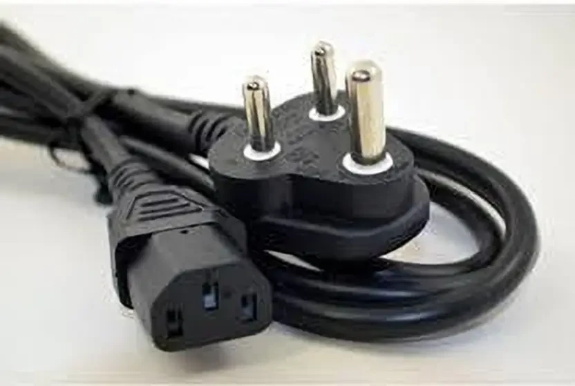 C Computer Power Cord 2 m 2 METER POWER CABLE  (Compatible with DESKTOP, Black)