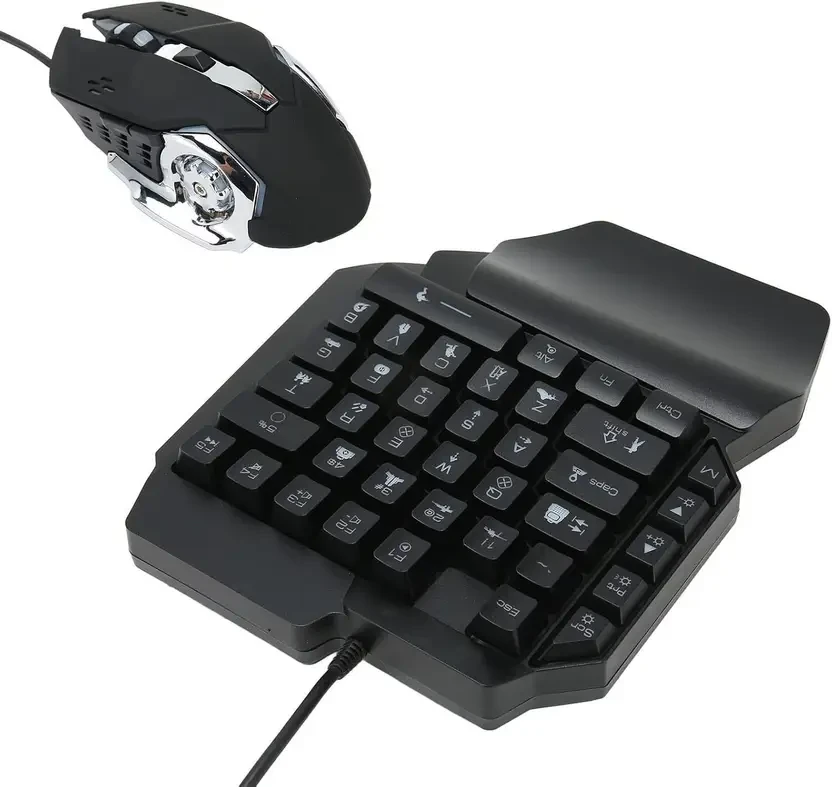 Keyboard Mouse - Rechargeable 2.4G Keyboard Ergonomic Quiet Mac,Windows Wireless Standard Desktop Keyboard Compatible with Laptop, Mac, Desktop, Tablet  (White)