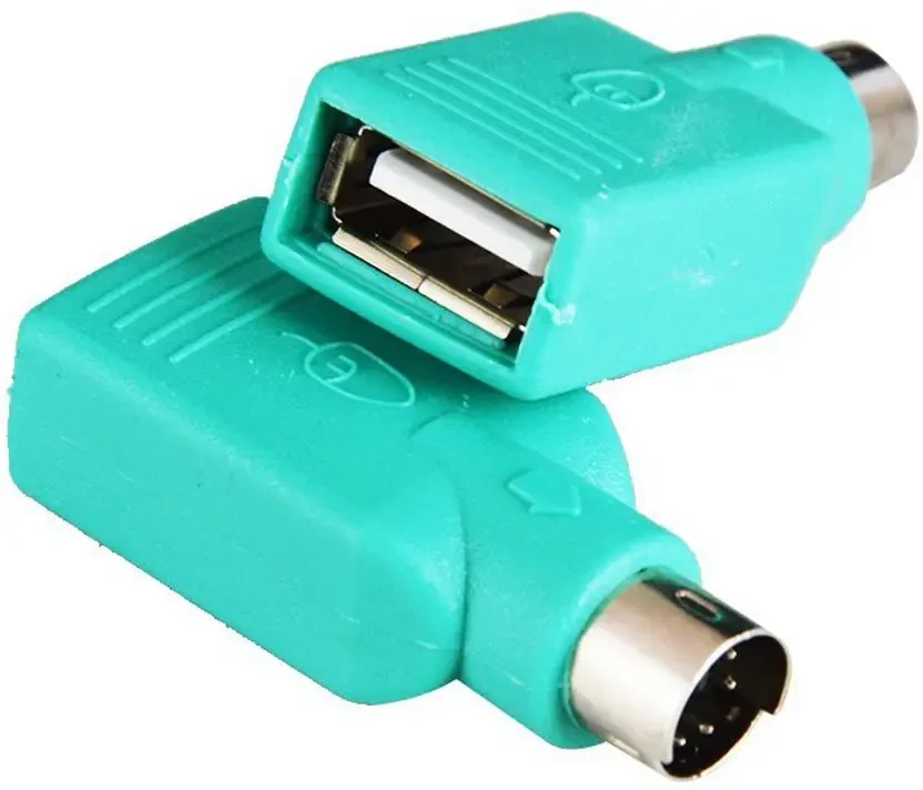 USB 2.0 to PS/2 Male Adapter Converter Connector(EPL-299TC) USB Adapter  (Green)