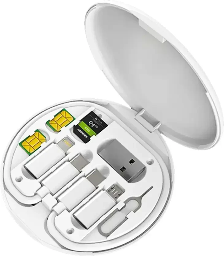 Micro USB, Lightning, USB Type C OTG Adapter  (Pack of 1)